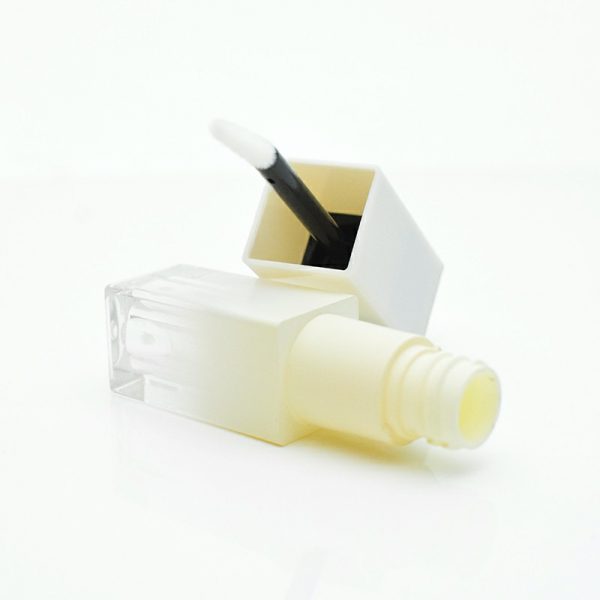 Gradient white lip gloss empty tube cosmetic makeup square lip gloss tube - Image 2