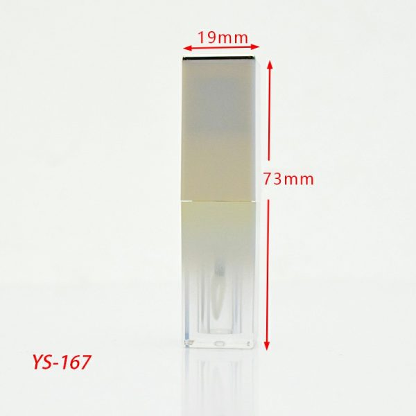 Gradient white lip gloss empty tube cosmetic makeup square lip gloss tube - Image 3