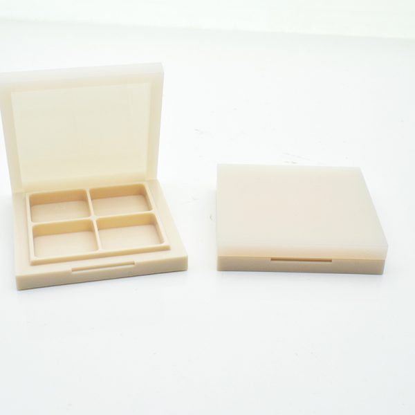 Square four color eyebrow powder empty plate
