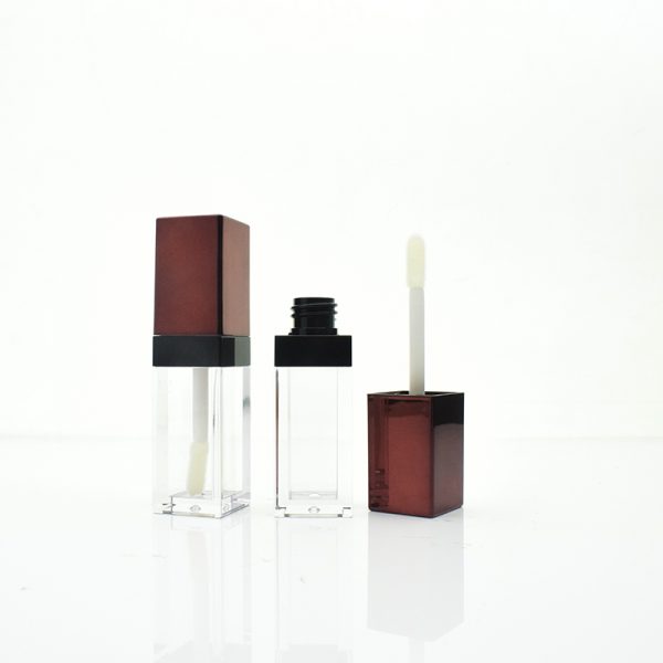 Rose gold cover square lip color tube