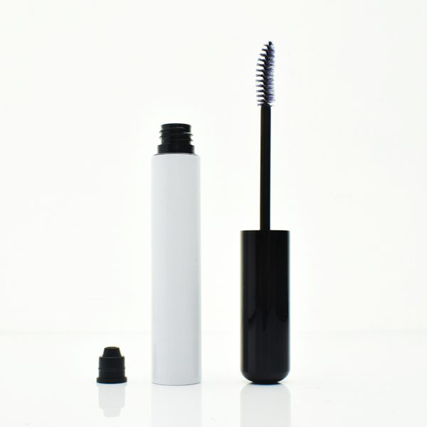 Metal eyelash tube round lip glaze tube eyelash empty tube cosmetics eye black tube packaging material 10ml white bottle