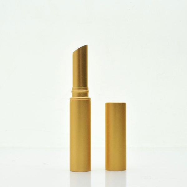 Aluminum small bevel lipstick hollow tube slender round aluminum lipstick tube - Image 2