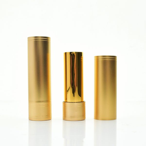 Aluminum striped lipstick vacuum tube magnetic buckle opening and closing inner diameter 12.1