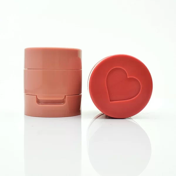 Round heart-shaped seal powder blusher box - Image 2