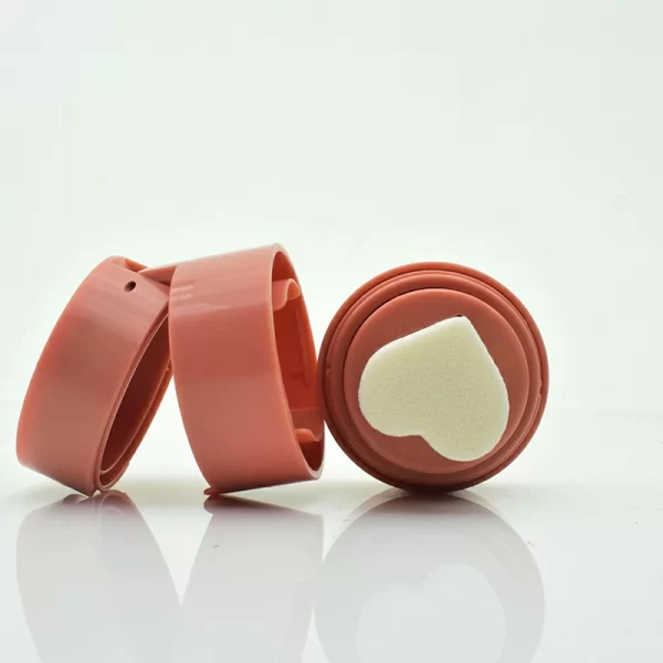 Round heart-shaped seal powder blusher box - Image 3