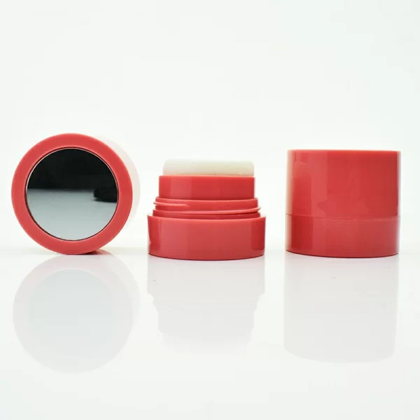 Round heart-shaped seal powder blusher box