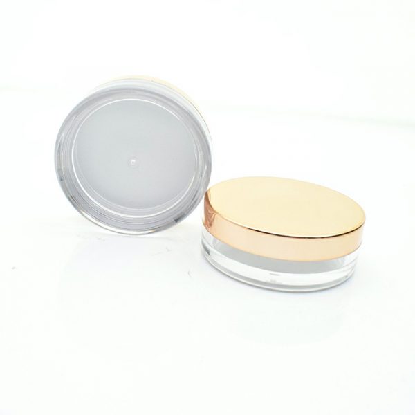 New 5g 10g Electroplated Cap Transparent Cream Bottle