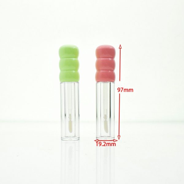Lip color tube  lip glaze tube  gourd head round tube mouth red tube  empty tube - Image 5