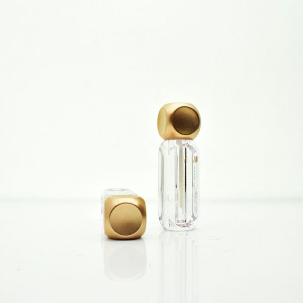 Thumb shaped lip glazed tube PETG transparent bottle lip color tube