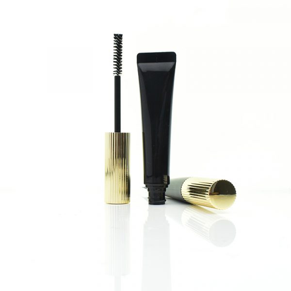 Gold stripe cover transparent eye black gel bottle